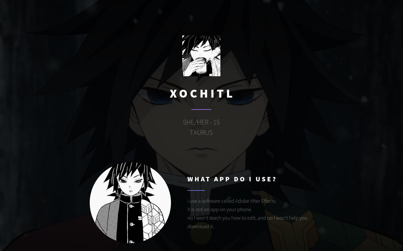 Carrd profile picture for @xos